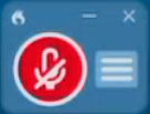 DragonBar microphone icon showing red
