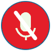 Microphone off, red